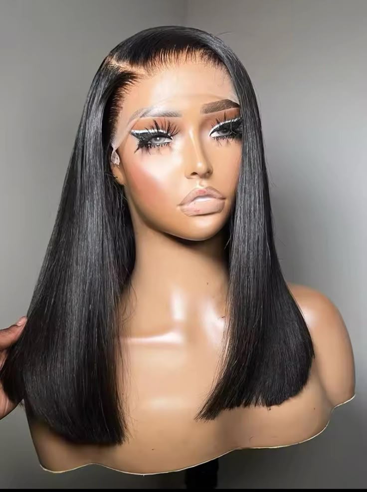 Straight Bob Wig Transparent Lace Frontal