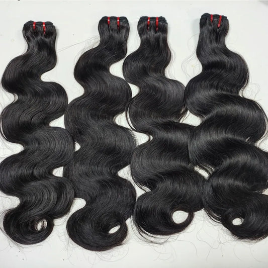 Single Drawn Vietnamese Raw Human Hair Body Wave Bundles 100% Human Hair