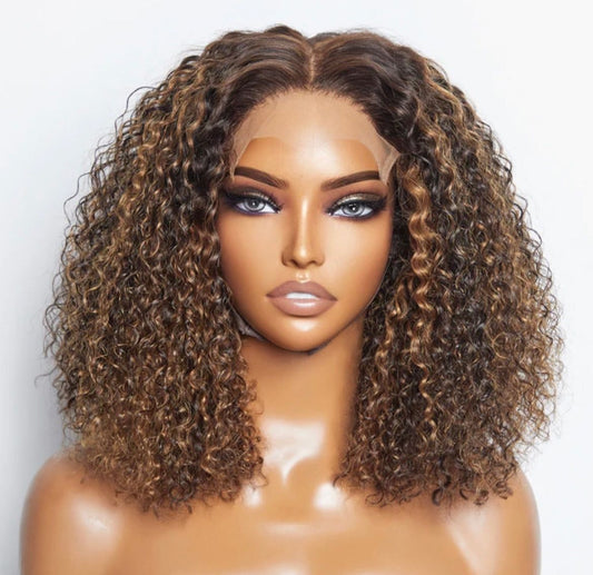 4/27 Highlight Deep Wave Bob Wig