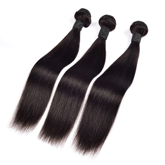 Straight Human Hair Bundles Raw Hair Bundles 100% Human Hair